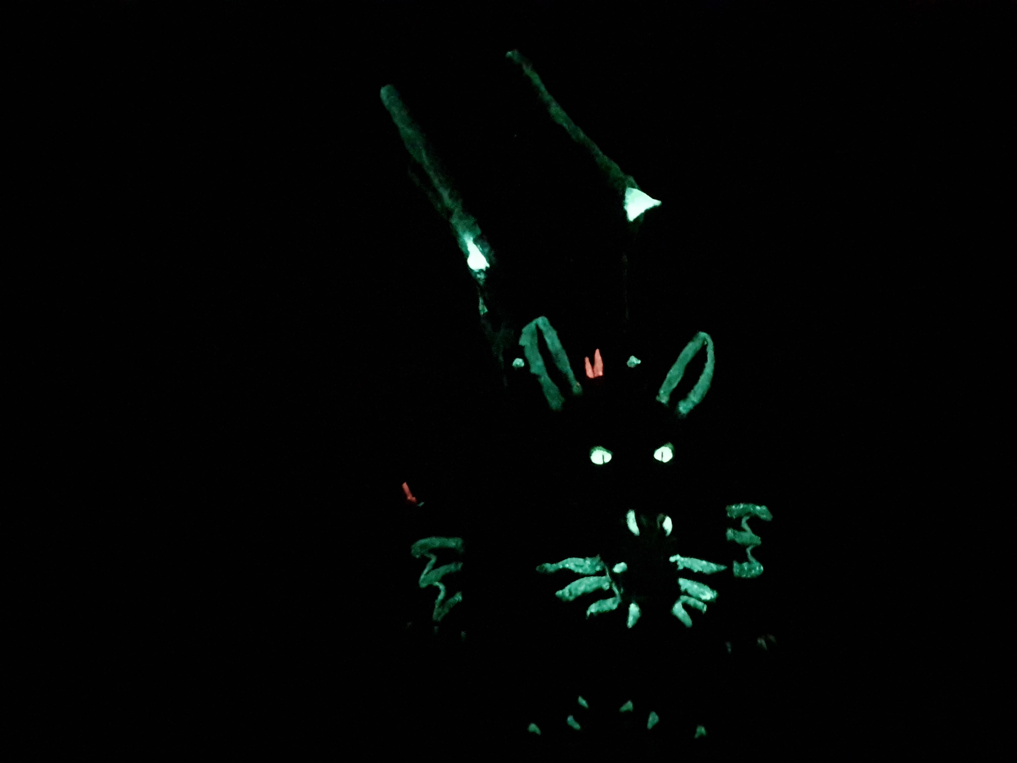 Glow in the dark photo Chupacabra-Gargoyle hybrid